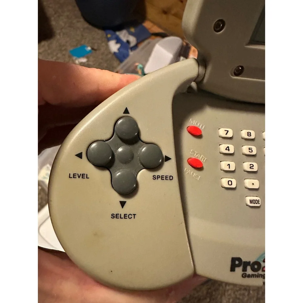 Vintage Pro Tech Pro 200 Gaming System GI-705H Handheld Game Calculator Gray